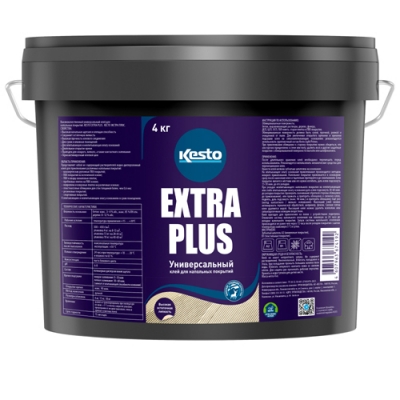 Клей для напольных покрытий Kesto Extra Plus 4кг Клей для напольных покрытий Kesto Extra Plus 4кг