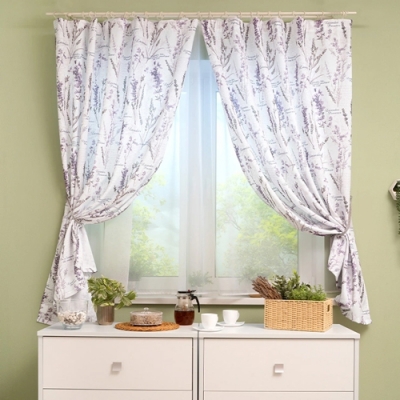 Комплект портьер LEGRAND Сильвия габардин 150*180 с подхватами лаванда ГП (2 шт.)