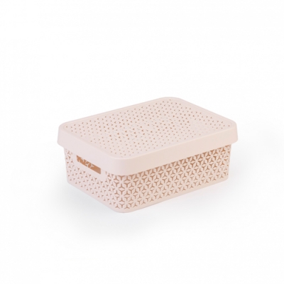 Корзина Элемент Альтернатива 11л с крышкой бежевый (уп.7) М9018 Корзина Элемент Альтернатива 11л с крышкой бежевый (уп.7) М9018