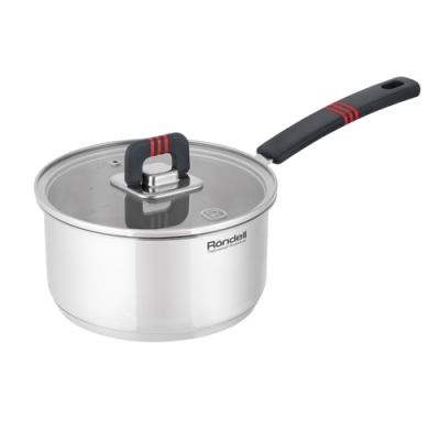 Ковш Rondell Stripes RDS-1635 2л. d=18см (с крышкой) стальной