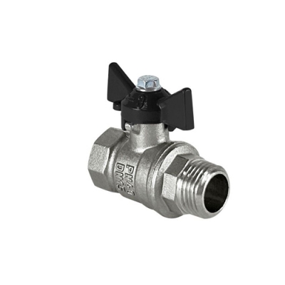 Кран шаровой латунный DeltaPro для ВОДЫ 1/2" ВР/НР бабочка, НИКЕЛИР-Й VALFEX 11Б27фт1М (128/32) Кран шаровой латунный DeltaPro для ВОДЫ 1/2" ВР/НР бабочка, НИКЕЛИР-Й VALFEX 11Б27фт1М (128/32)