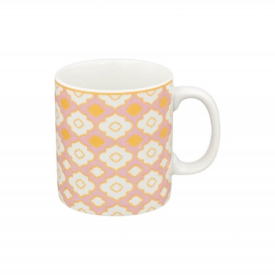 Кружка 300 мл Европейский Геометрия Пыльная роза (фарфор) , р.1857