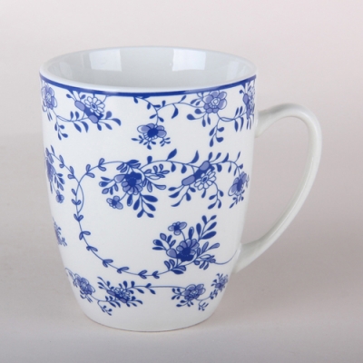 Кружка 340мл, Голубой ситец WQ2403-12M Кружка 340мл, Голубой ситец WQ2403-12M