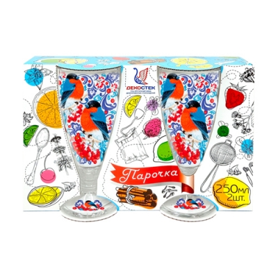 Кружка для чая /кофе 250 мл.2шт. арт. 8006/2-Д "Снегири на рябине"