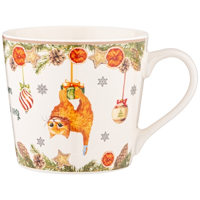 Кружка lefard "Елка, кот и новый год" 400мл 260-994