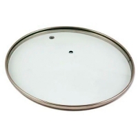 Крышка стеклян с металл/обод 32 см низ. арт.4632нг
