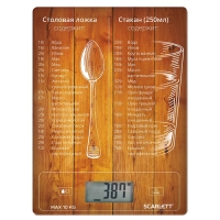 Кухонные весы Scarlett SC-KS57P19 меры и веса Кухонные весы Scarlett SC-KS57P19 меры и веса