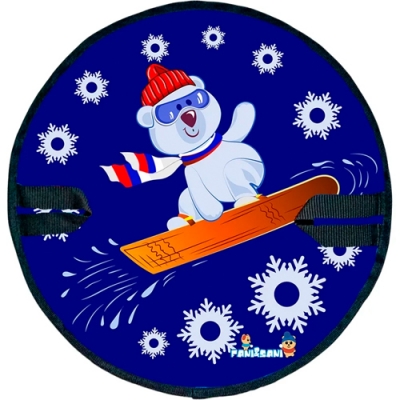 Ледянка круг Fani Sani 84154 Медведь на доске диаметр 45см