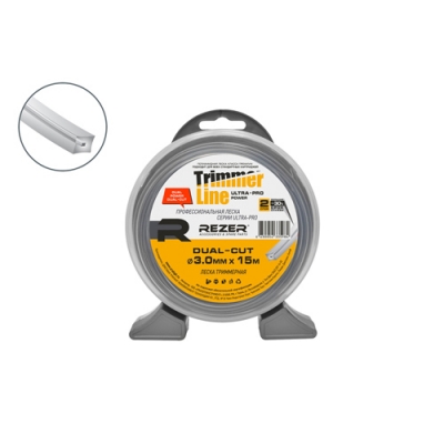 Леска Ultra-pro DUAL-CUT 3.0мм15м квадр. Rezer (10/80шт. в кор.) код 30064