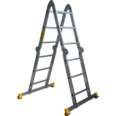 Лестница алюминиевая ТW433 четырехсекционная 4х3 ширина 50