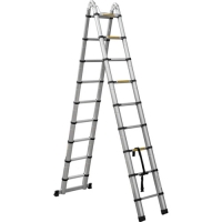 Лестница телескоп шарнирная алюминевая Новая Высота 5,6м 2*9ступеней 2310ТЛ г.С.Петербург