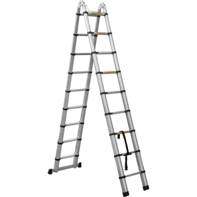 Лестница телескоп шарнирная алюминевая Новая Высота 5,6м 2*9ступеней 2310ТЛ г.С.Петербург