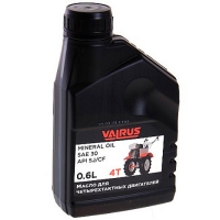 Масло 4-х тактное VALRUS минеральное SAE 30 API SJ-CF, 0.6л