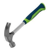 Молоток гвоздодер,металлическая трубчатая обрезиненная рукоятка, вес 450гр., боек 27мм//СИБРТЕХ арт.