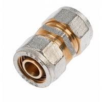 Муфта ОТМО 20*20 ц латунь (80 шт.)