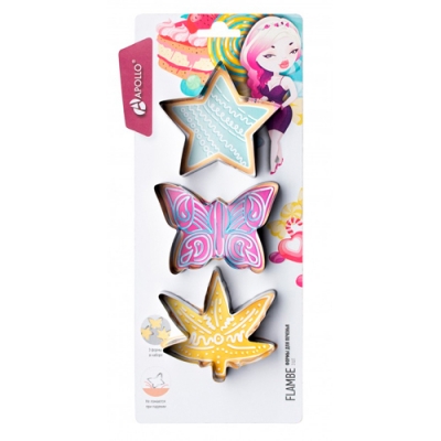 Набор форм для печенья APOLLO "Flambe" 3 шт. FLM-03 Набор форм для печенья APOLLO "Flambe" 3 шт. FLM-03