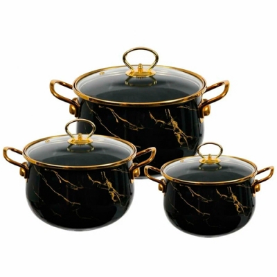 Набор кастрюль ZEIDAN Z-80641 6 предметов Black marble Набор кастрюль ZEIDAN Z-80641 6 предметов Black marble