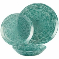 Набор столовый BRUSHMANIA METALLIC GREEN 12пр арт.V6061