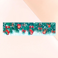 Наклейки на окна "Новогодние" ёлка, 60 х 15 см, арт.7006902 г.Екатеринбург