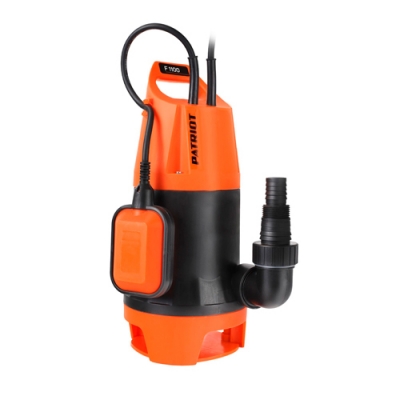 Насос дренажный PATRIOT F 1100, для грязной воды, корпус - пластик, 1120 Вт, 15700 л/час.
