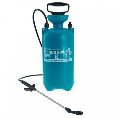 Опрыскиватель пневматический садовый "ЗЕЛЕНЫЙ ЛУГ" 8 л (алюминиевая удочка) (6)