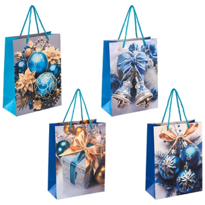 Пакет подарочный Волшебная страна Шары, размер S 18*24*8.5 см , 4 дизайна в ассортименте 110426