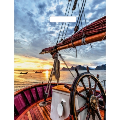 Пакет с вырубной ручкой 31х40 (60) Артпласт (Морской закат) Глянцевый ВУР66451