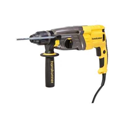 Перфоратор Hanskonner HRH0928MLRE PLATINUM, 850Вт, 28мм, 3.2Дж,0-1160об/мин,МЕТАЛЛ РЕДУКТОР,4м каб