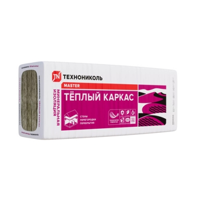 Плиты теплозвукоизоляц 37 PN Тёплый каркас (5) 1200-610-100 (5шт в уп) 3.66м2 0.366м3екн113358