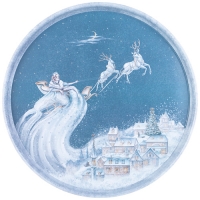 Поднос сервировочный agness коллекция "Снежная королева" 33*2,1 см 898-227