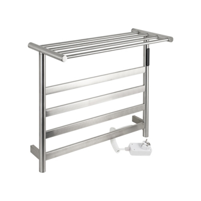 Полотенцесушитель электрический, ХРОМ, матовый. ЛЕСЕНКА с ПОЛКОЙ, 510 х 573 х 220 мм, KRAFTTE 44023