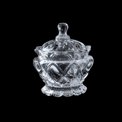 Сахарница/варенница с крышкой стеклянная (TG1003) "МАРУСЯ"