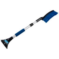 Щетка автомобильная со скребком OKTAN FLAP, телескопическая ручка, черная, 700-1000 г.Самара