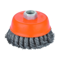 Щетка чашечная для УШМ (круч. проволока 0,5 мм) Кратон O100 мм M14