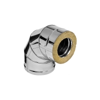 Сэндвич-колено 90 (430/0,5мм + нерж.) Ф150х210 арт. f4208