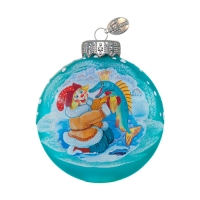 Шар "Емеля и щука", 80 мм., в подарочной упаковке