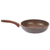 Сковорода алюминиевая 22 см с индукционным дном,а/п покрытие; цвет: коричневый гранит (R-6622) "МАРУ Сковорода алюминиевая 22 см с индукционным дном,а/п покрытие; цвет: коричневый гранит (R-6622) "МАРУ