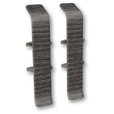 Соединитель для плинтуса 70мм "Деконика", 352 Каштан серый