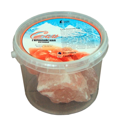 Соль колотая Огненный камень (2 кг, ведро, мытый)