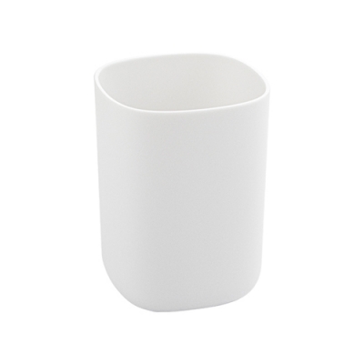 Стакан для зубных щёток и паст настольный, БЕЛЫЙ пластиковый 29032 САНАКС