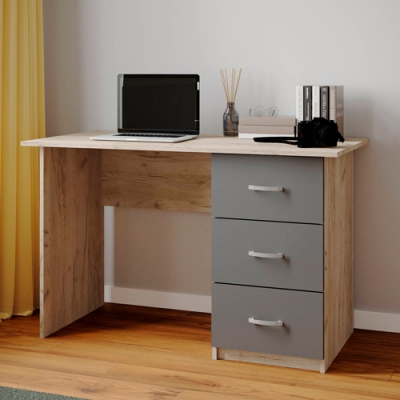 Стол письменный Тэкс Сити-1 дуб крафт серый/ графит серый Стол письменный Тэкс Сити-1 дуб крафт серый/ графит серый