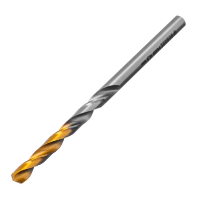 Сверло спиральное по металлу 4,5 x 80мм, Р6М5, Golden Tip // Denzel арт.718231