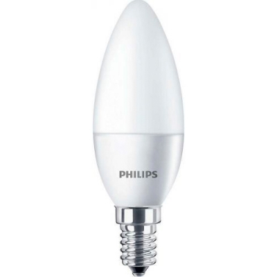 Светильник PHILIPS Лампа светодиодная 6Вт 620лм E14 840 B35матовая