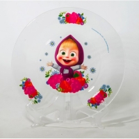 Тарелка "Маша и Медведь. Малина" 19,5 см арт.ММТ195-2
