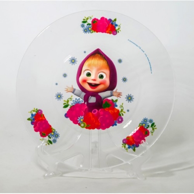 Тарелка "Маша и Медведь. Малина" 19,5 см арт.ММТ195-2 Тарелка "Маша и Медведь. Малина" 19,5 см арт.ММТ195-2