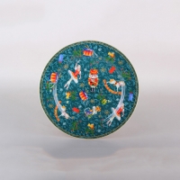 Тарелка обеденная 24см, Щелкунчик и мышиный король, зеленый YQ25002