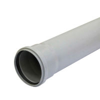 Труба канализационная серая 110х2,7х 500 мм, DAMENTO (3/30)