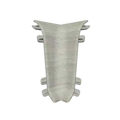 Угол внутренний для плинтуса 55мм "Идеал Классик", 282 Палисандр серый