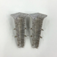 Угол внутренний для плинтуса 70мм "Деконика", 547 Лофт светло-серый