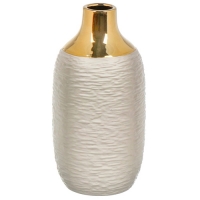 Ваза керамика, настольная, 32 см, Канны, Y4-7257, белая (444739)